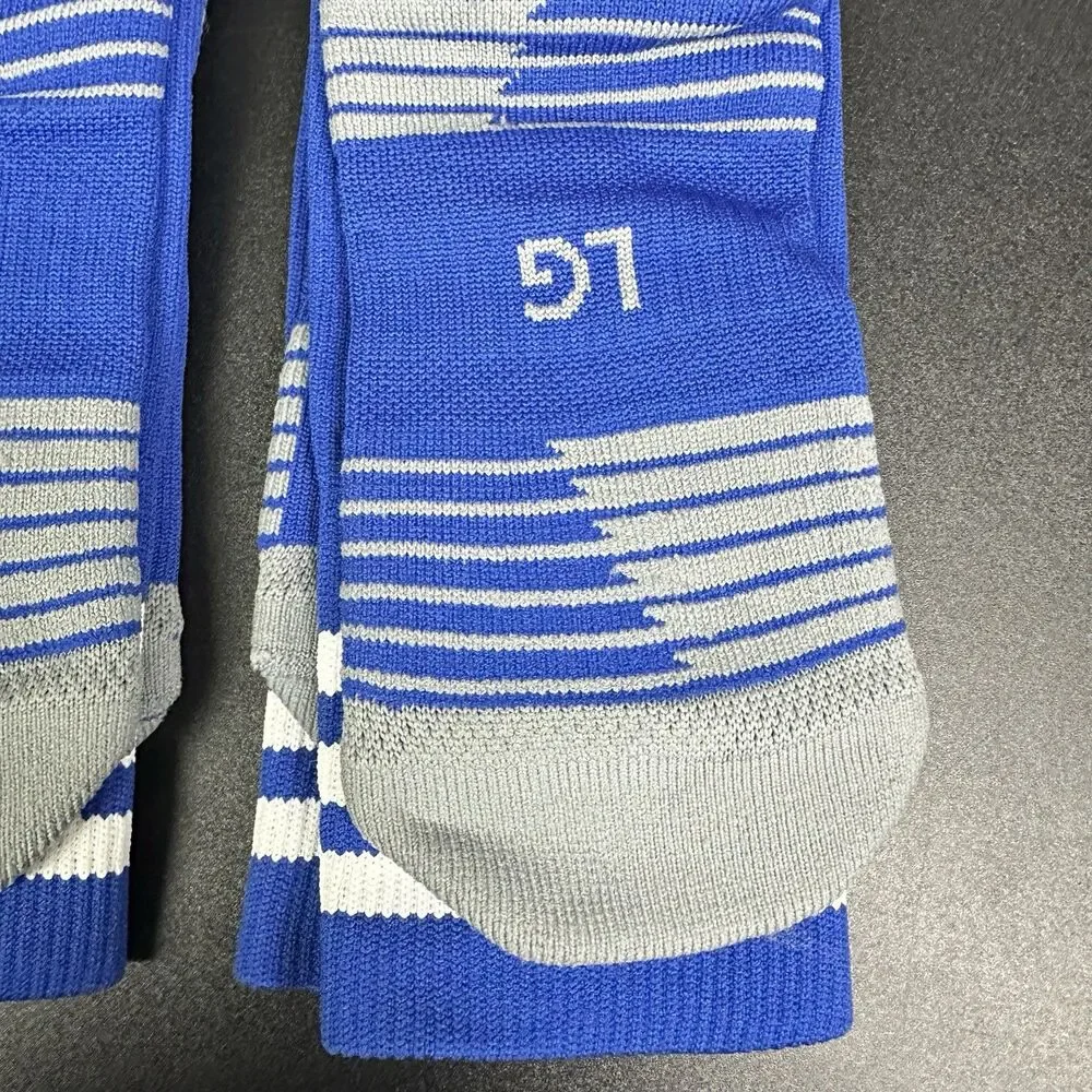 Adidas Soccer Copa Zone Socks Blue Large Over Calf Arch Ankle Compression 2 NEW